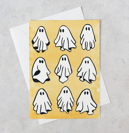 Ghosties Halloween Card