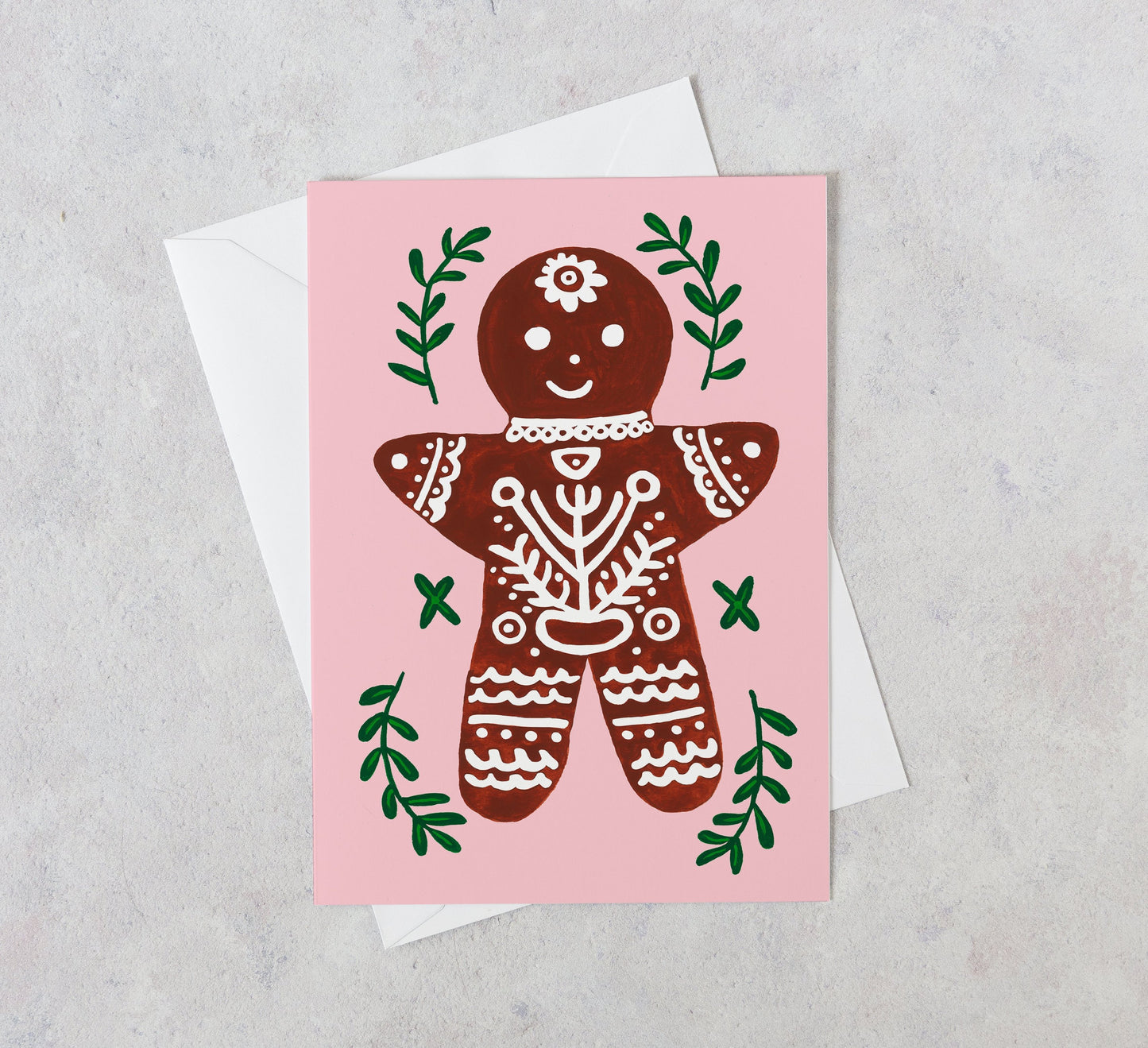 Gingerbread Cookie Christmas Card