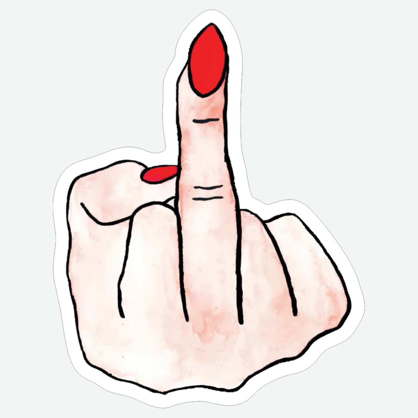 Middle Finger Sticker