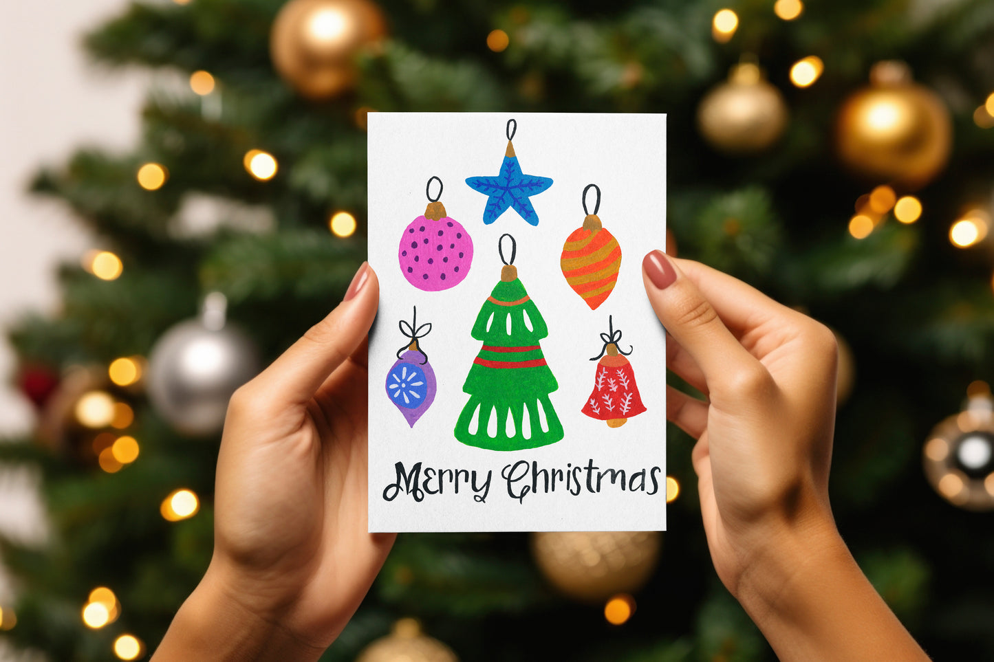 Christmas Ornaments Card
