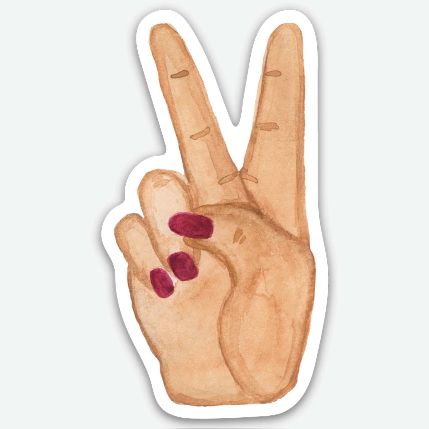 Peace Fingers Sticker