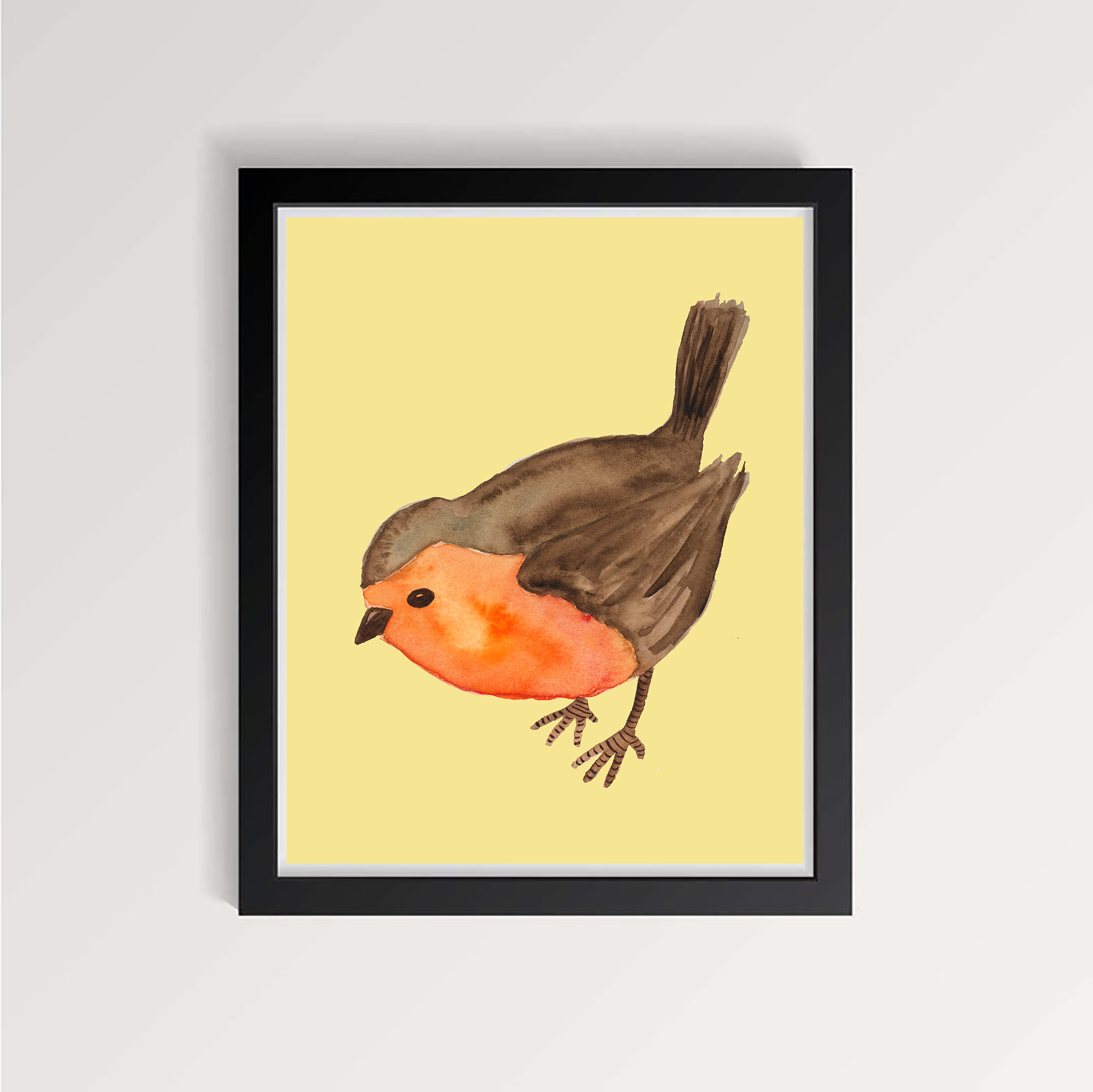 Personalised Robin Sketch Print Scarf By My Posh Shop