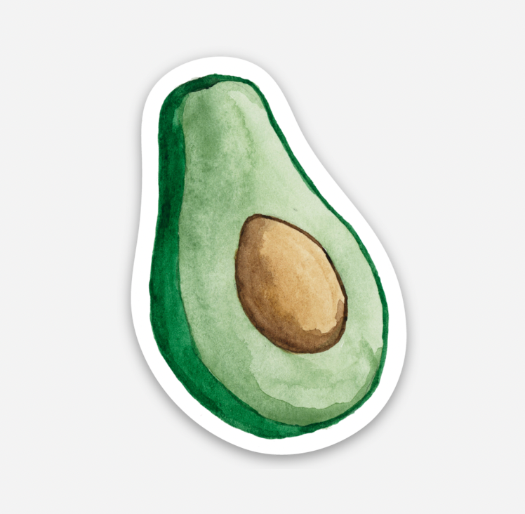 Avocado Cow | Sticker