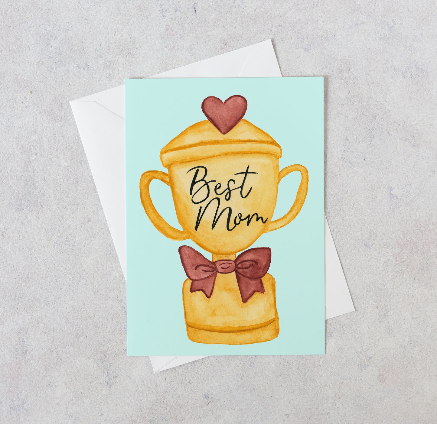 Best Mom Trophy - Mother's Day Card