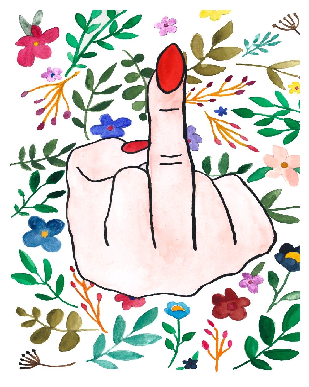 Middle Finger Print