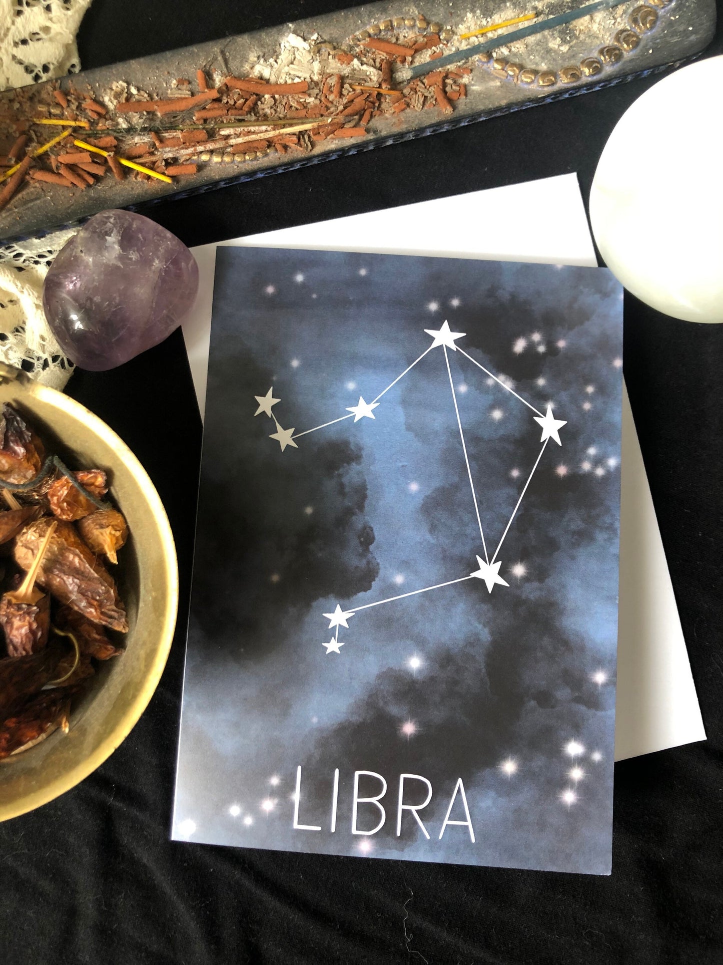 Libra Constellation Birthday Card