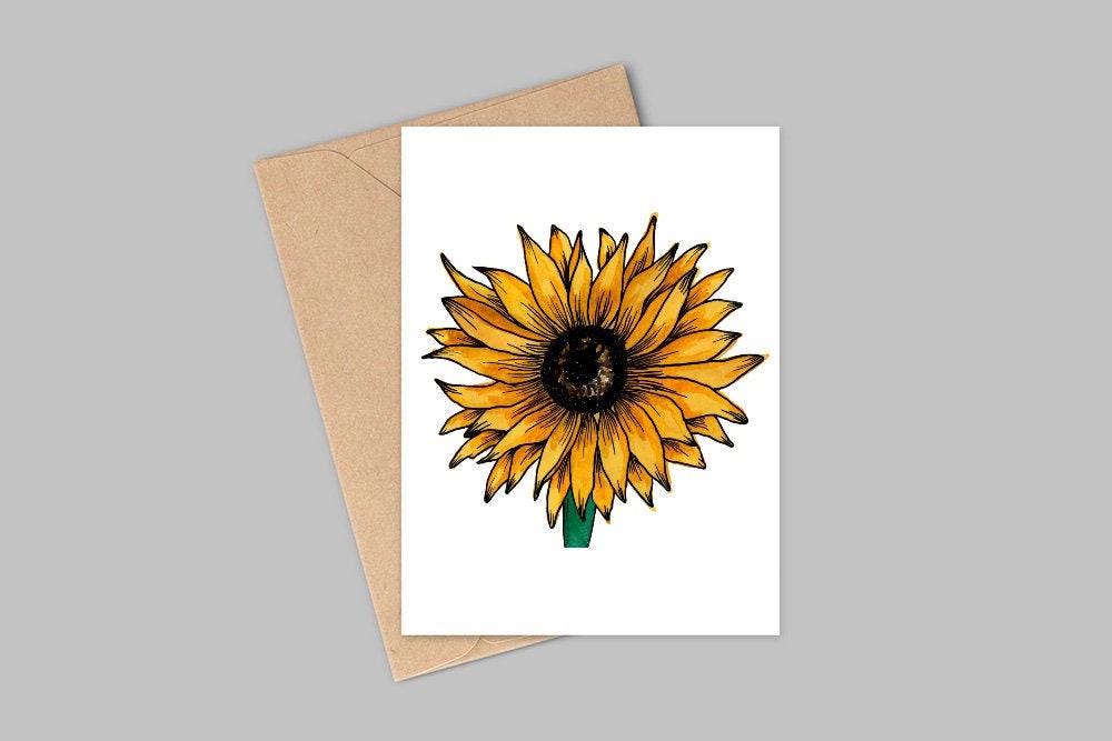 Sunflower Greeting Card