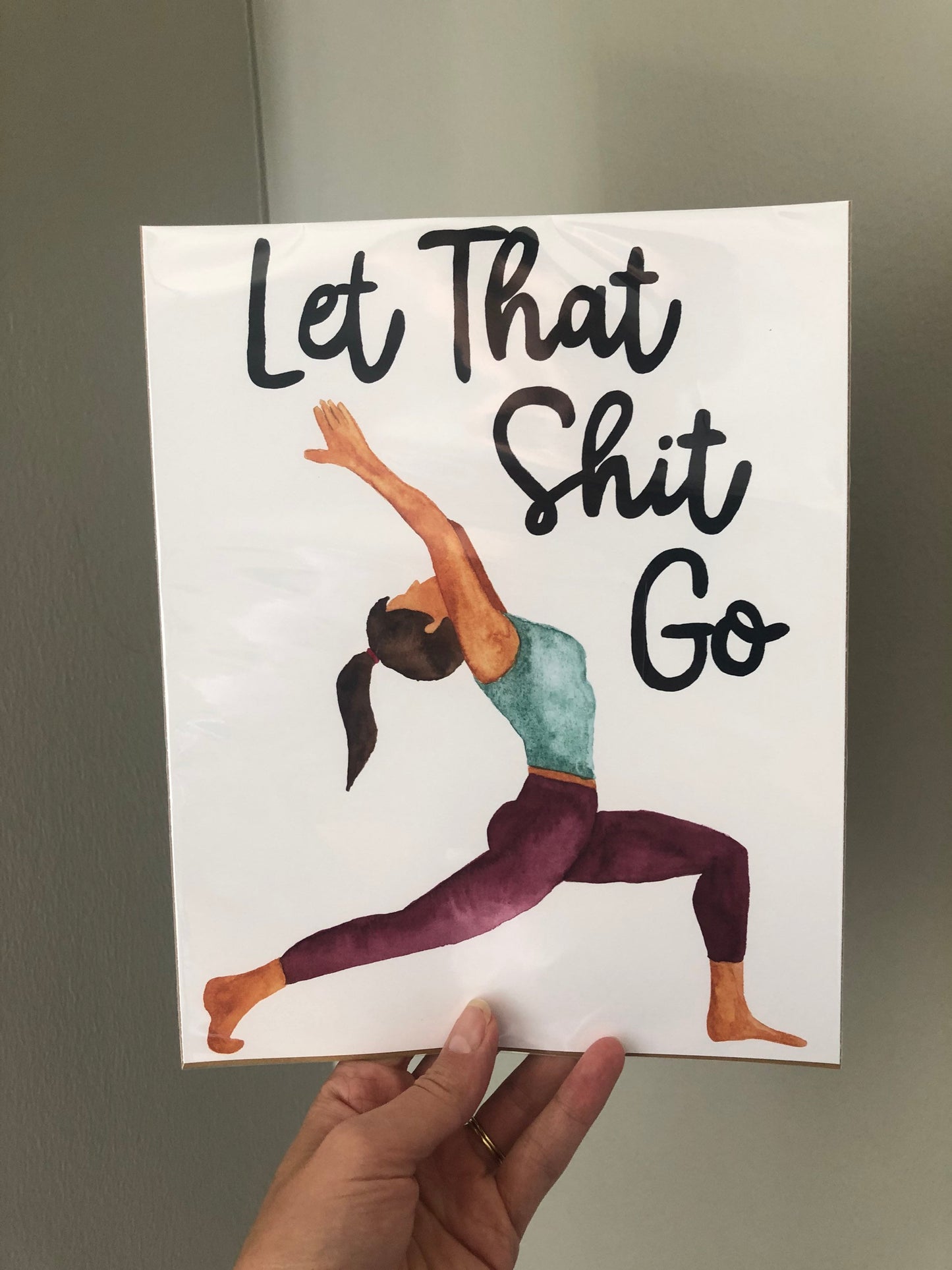 Let That Shit Go Yoga Print