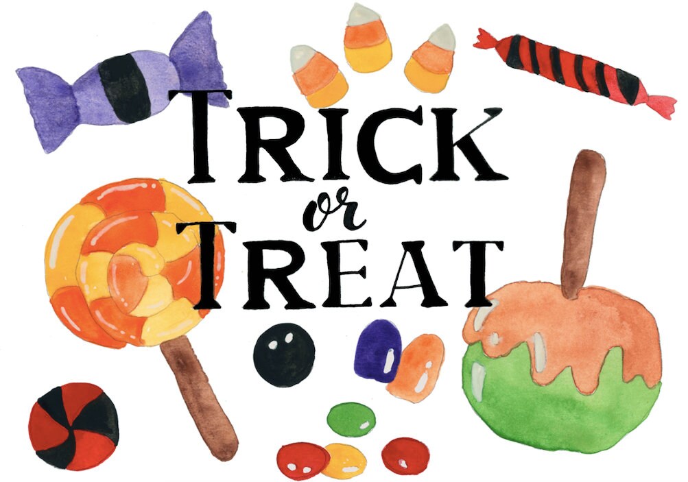 Trick Or Treat Halloween Card