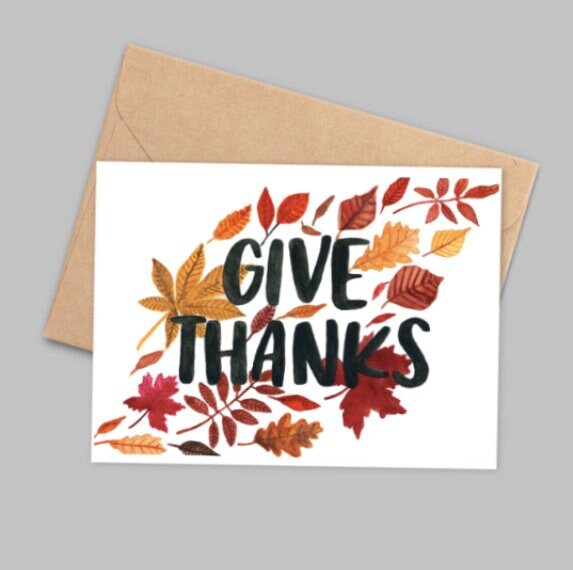 Give Thanks Thanksgiving Card