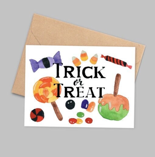 Trick Or Treat Halloween Card