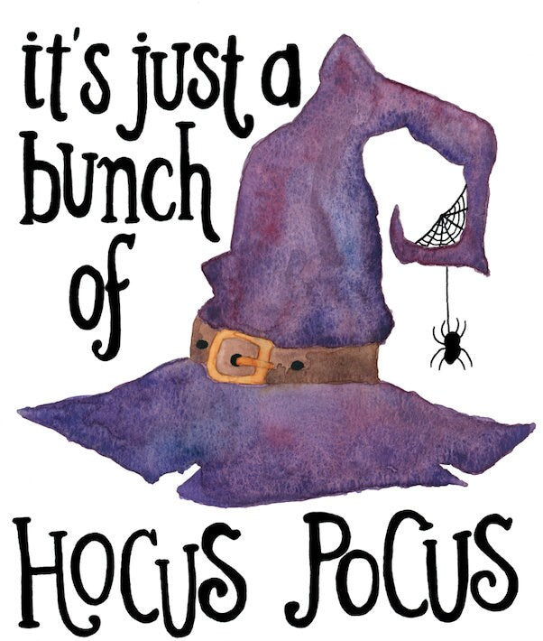 It's All Just Hocus Pocus Watercolour Painting