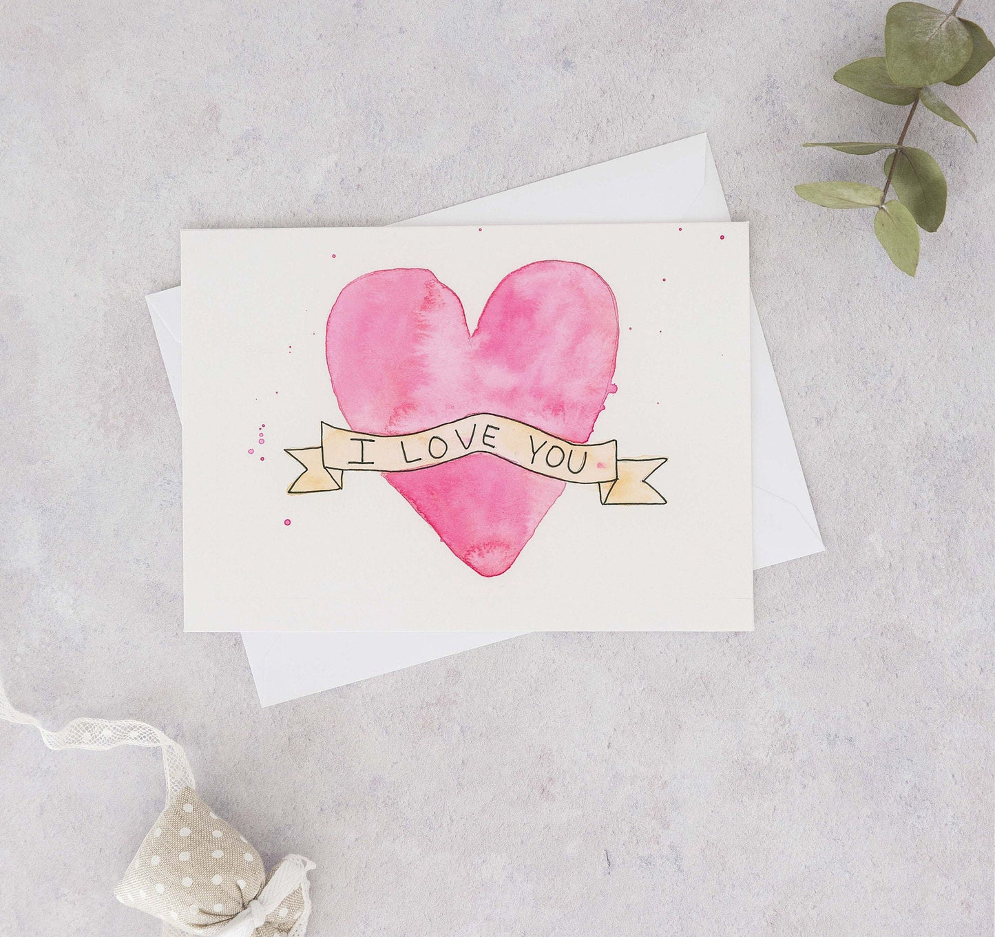 I Love You Card Valentine's Day Card