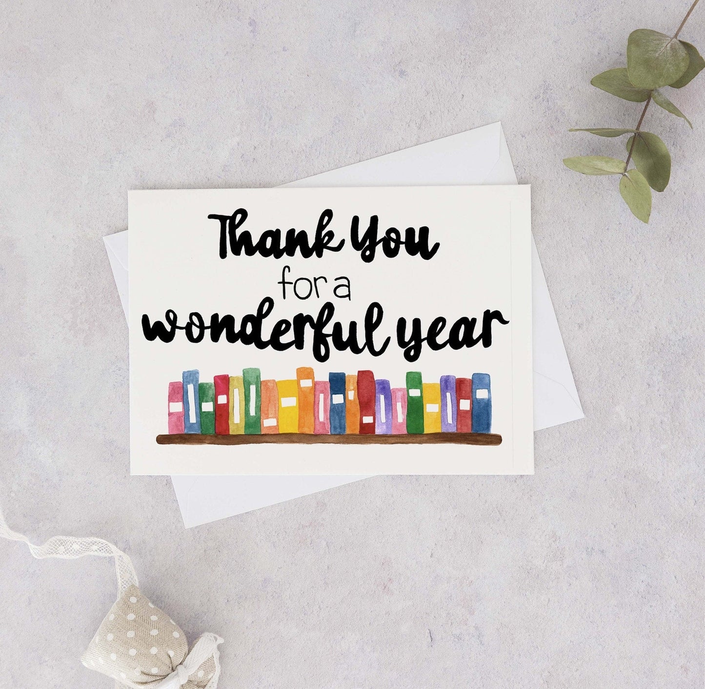 Thank You For A Wonderful Year Card