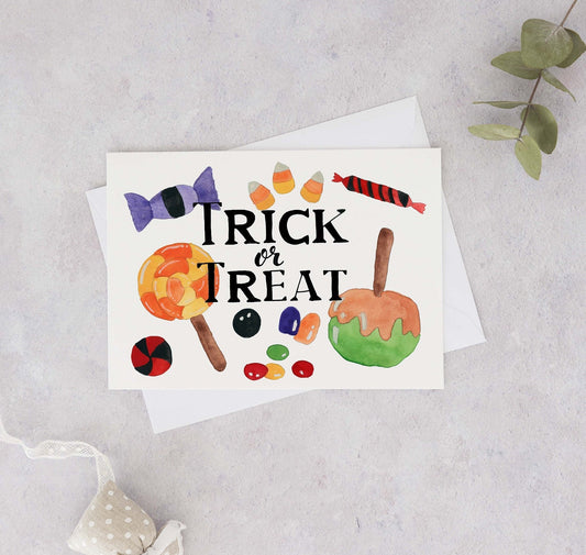 Trick Or Treat Halloween Card