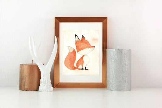 Adorable Fox Print