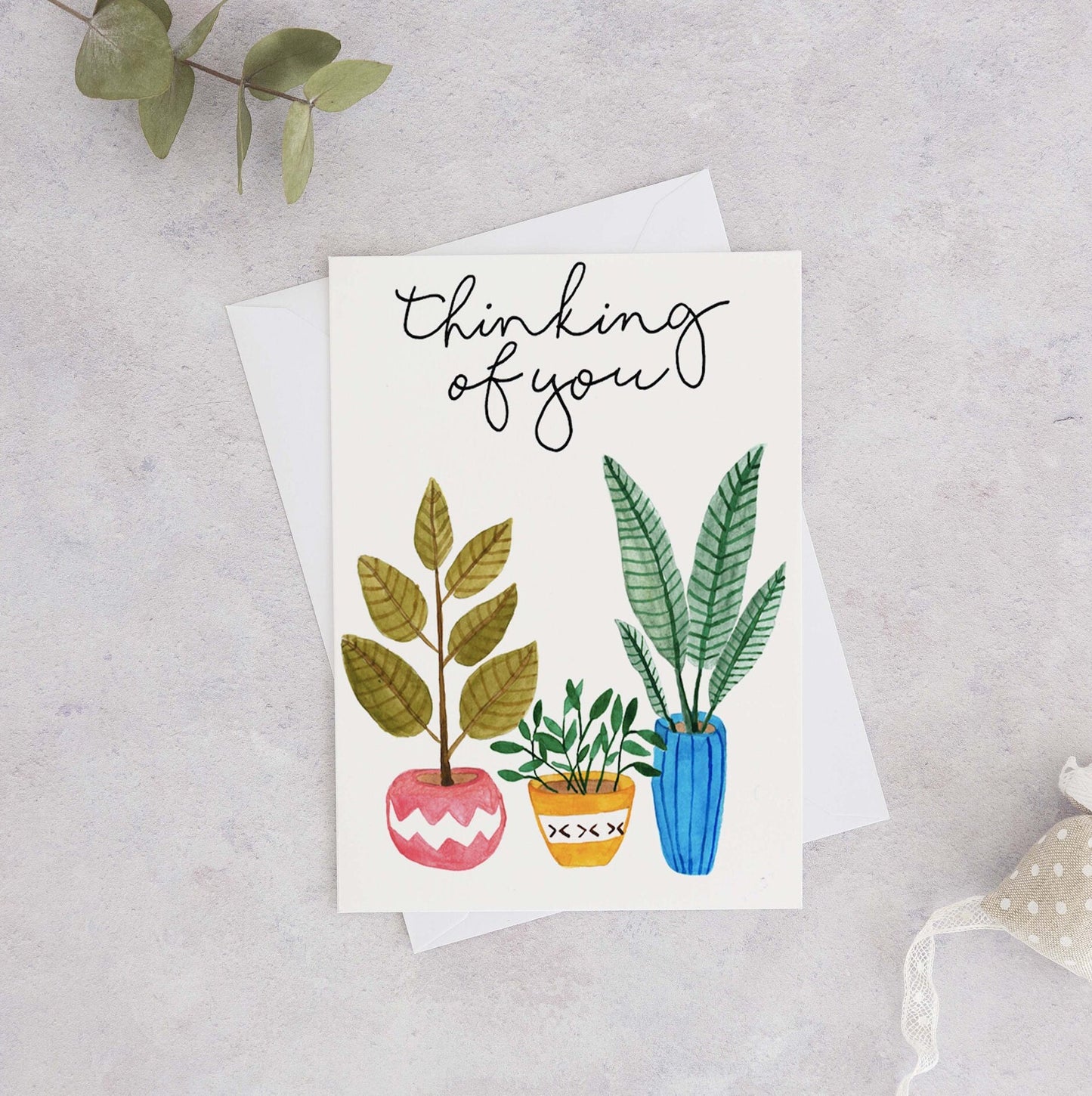 Thinking Of You Watercolour Card