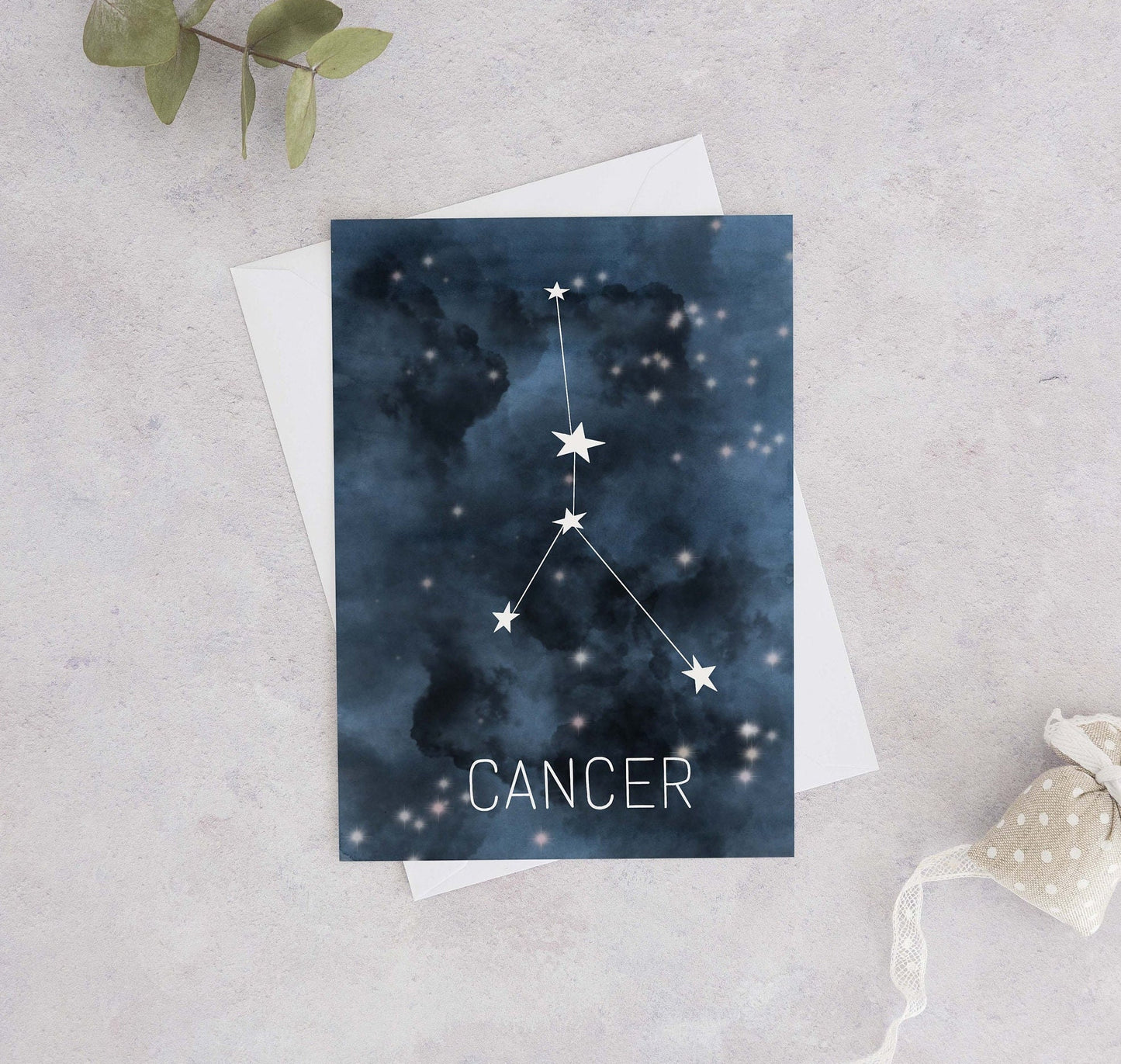Cancer Constellation Birthday Card