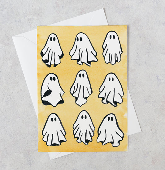 Ghosties Halloween Card