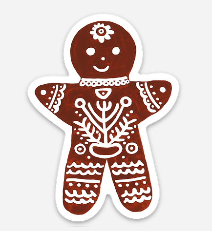 Gingerbread Cookie Sticker