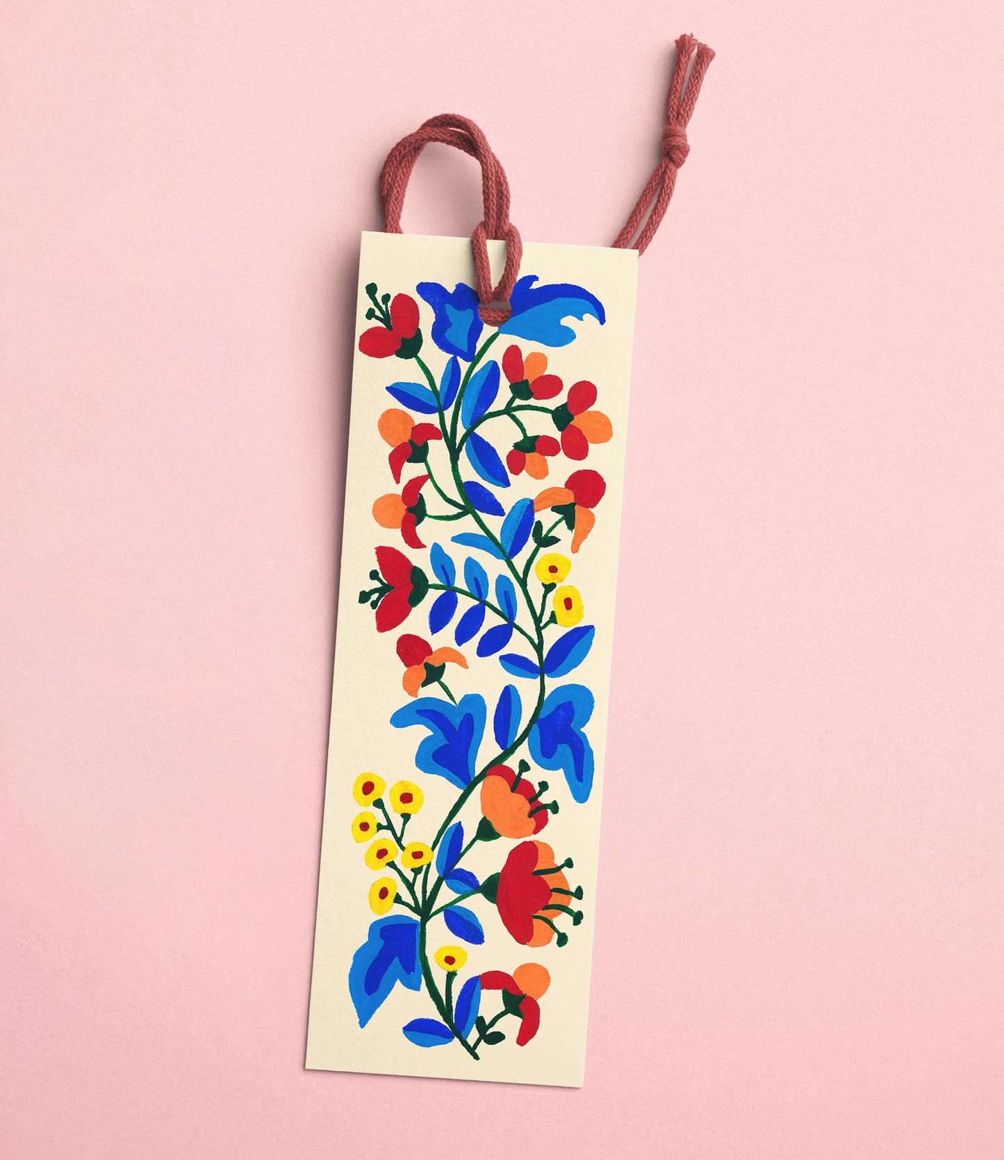 Blue Flower Bookmark