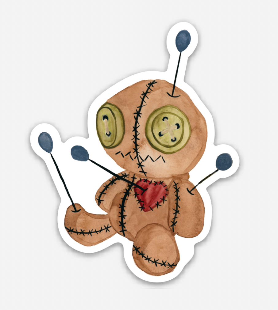 Voodoo Doll Sticker