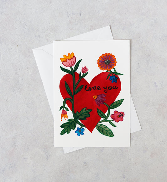 Floral Valentine's Day Card