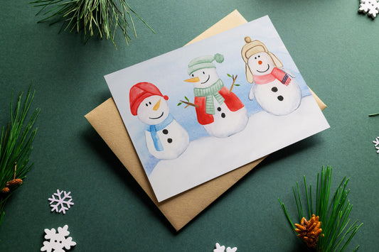 Snowman Holiday Card