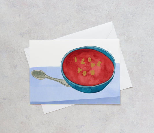 Alphabet Soup Valentine's Day Card