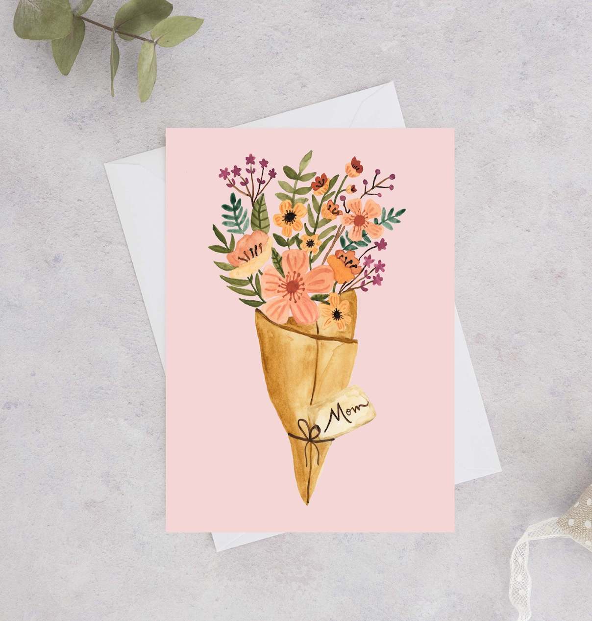 Floral Mother's Day Bouquet Card