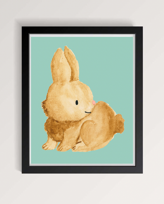Yellow Bunny Print