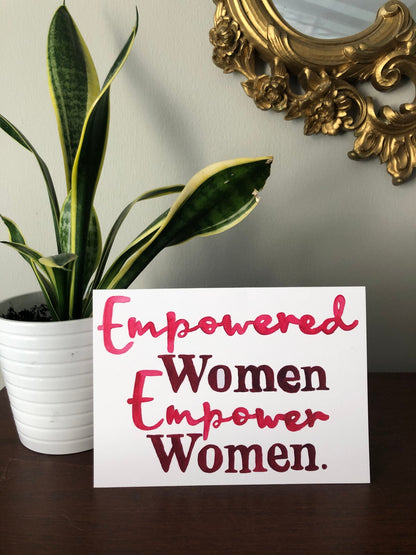 Empowered Women Empower Women Women's Day Card