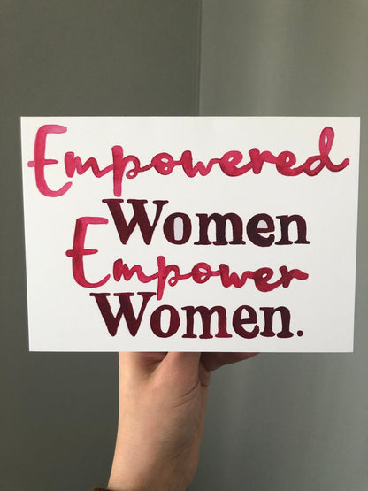 Empowered Women Empower Women Women's Day Card