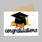 Congratulations Graduation Card - Diploma