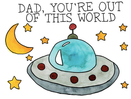 Out of This World Dad Father's Day Card