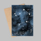 Libra Constellation Birthday Card