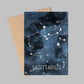 Sagittarius Constellation Birthday Card