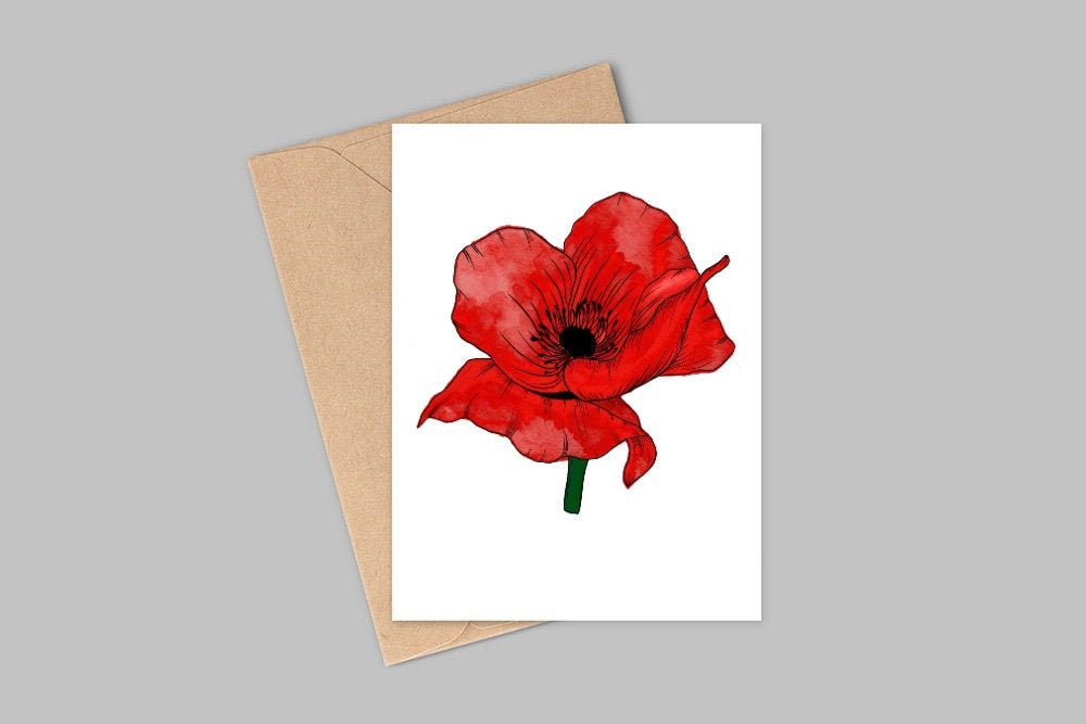 Poppy Greeting Card