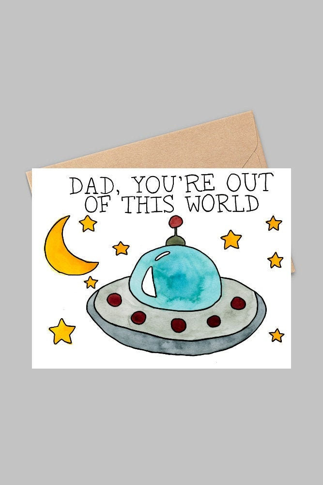Out of This World Dad Father's Day Card