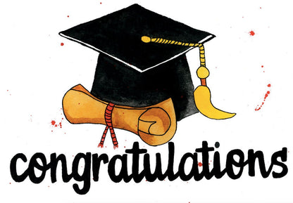 Congratulations Graduation Card - Diploma