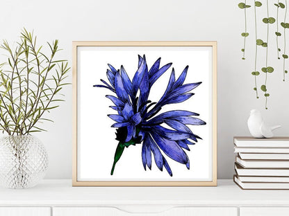 Cornflower Painting