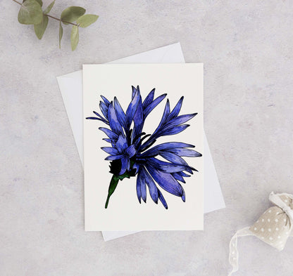 Cornflower Greeting Card