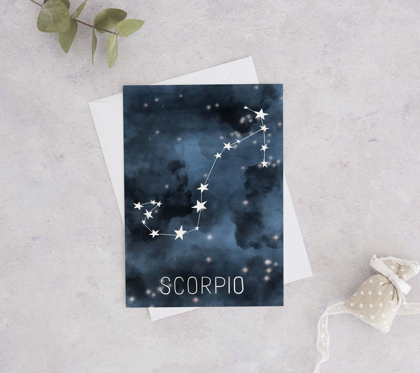 Scorpio Constellation Birthday Card