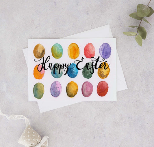 Happy Easter - Easter Eggs Card