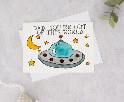 Out of This World Dad Father's Day Card