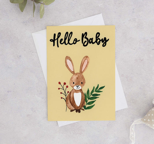 Hello Baby Baby Shower Card