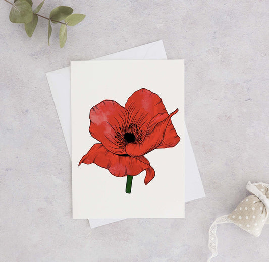 Poppy Greeting Card