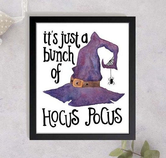 It's All Just Hocus Pocus Watercolour Painting